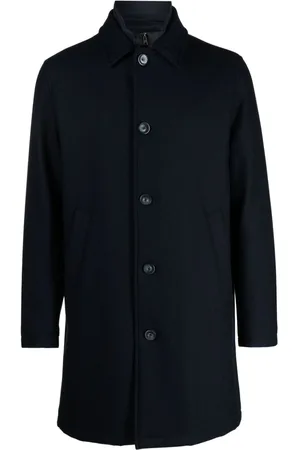 HERNO Single-breasted layered coat