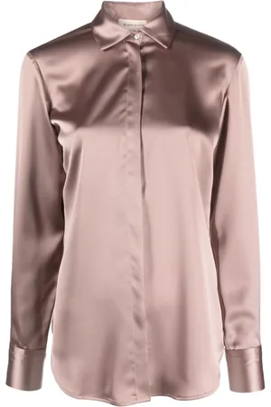 BLANCA Long-sleeve satin shirt
