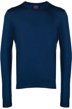 Paul & Shark Shark-embroidered fine-knit jumper