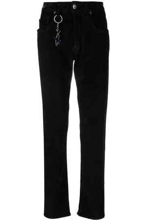 Paul & Shark Shark-keyring corduroy trousers