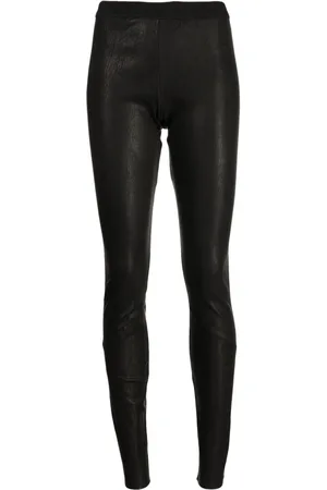 ISAAC SELLAM EXPERIENCE Slip-on leather leggings