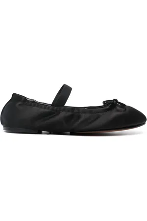 Ralph Lauren Satin-finish leather ballerinas