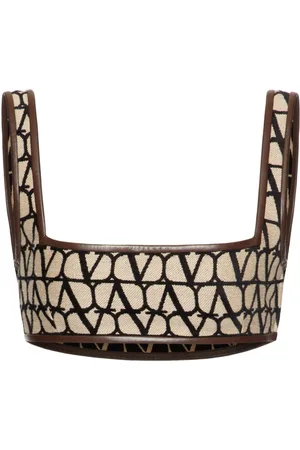VALENTINO GARAVANI Toile Iconographe Light bralette top