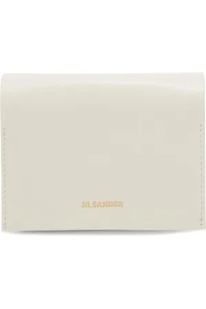 Jil Sander Logo-stamp leather card holder