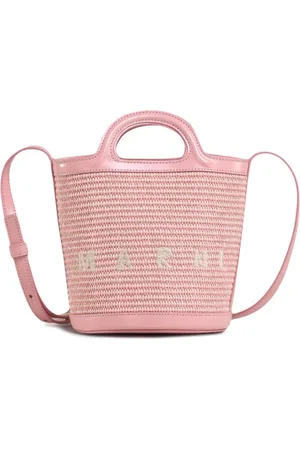 Marni Mini Tropicalia woven bucket bag