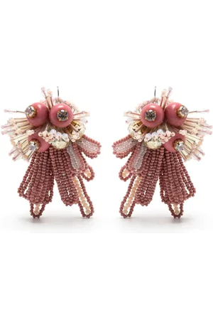 BIYAN Beaded tassel earrings