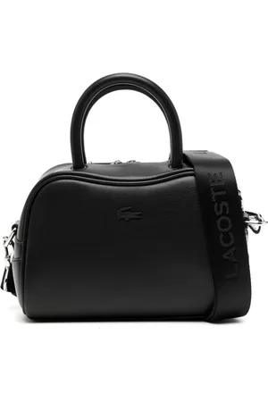Lacoste Small Lora leather tote bag