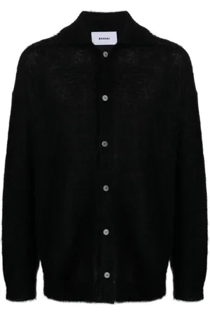 BONSAI Logo-patch buttoned cardigan