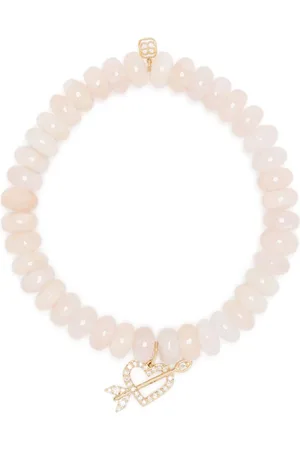 Sydney Evan 14kt yellow-gold morganite and diamond beaded bracelet