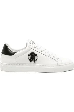 Roberto Cavalli Mirror Snake leather sneakers