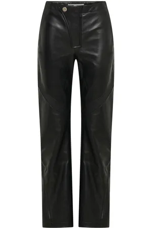 DION LEE Panelled leather trousers