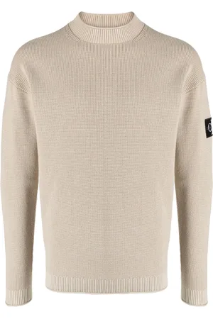 Calvin Klein Waffle-knit organic cotton jumper