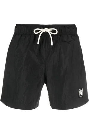 Palm Angels Monogram-appliqu� swim shorts