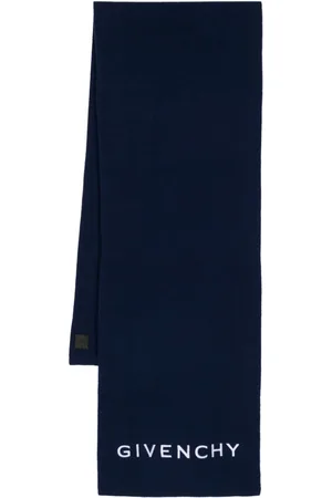 Givenchy Logo-embroidered fine-knit scarf