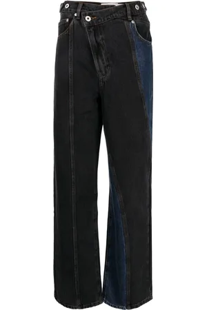 Feng Chen Wang Asymmetric-rise straight-leg jeans