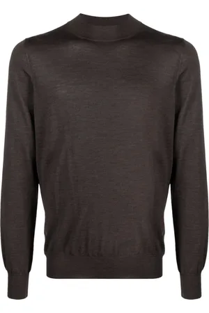 BARBA High-neck virgin-wool jumper