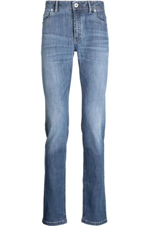 BRIONI Skinny-cut cotton jeans