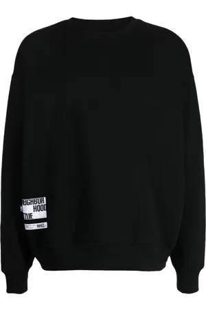Izzue X Neighborhood logo-patches cotton-blend sweatshirt
