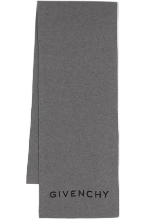 Givenchy Logo-embroidered knitted scarf