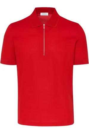 Salvatore Ferragamo Half-zip cotton polo shirt