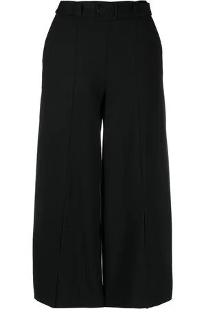 Twin-Set Logo-plaque high-waisted trousers