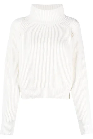 LORENA ANTONIAZZI Ribbed-knit high-neck jumper