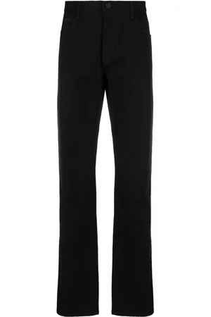 Giorgio Armani Mid-rise cotton straight jeans