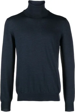BARBA Roll-neck virgin wool jumper