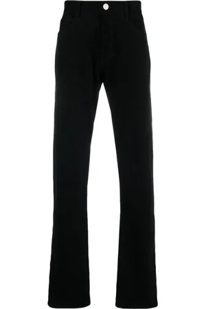 Giorgio Armani Mid-rise cotton straight jeans