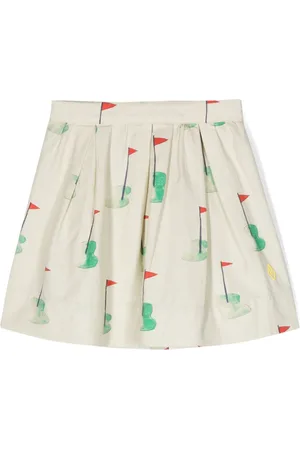 The Animals Observatory Graphic-print pleated skirt