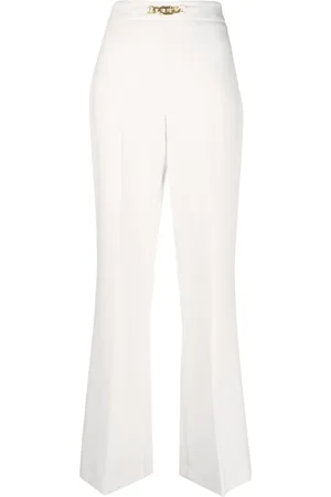 Twin-Set Oval-T chain flared trousers