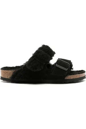 Birkenstock Arizona shearling-lined sandals