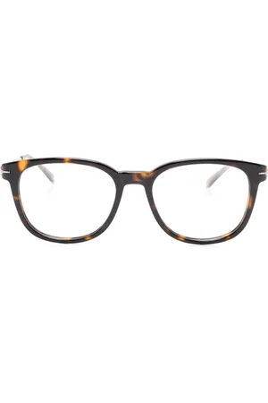 Montblanc Tortoiseshell rectangle-frame glasses