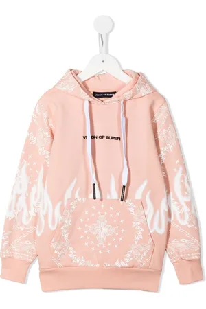 Vision Of Super Spray Flames bandana-print hoodie