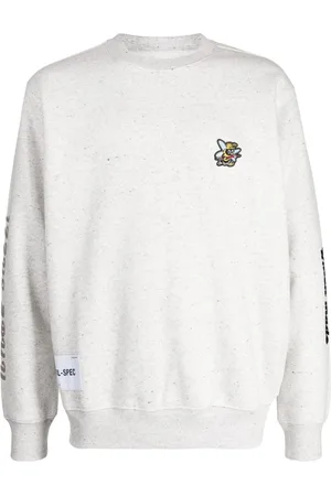 Izzue Bee-patch cotton-blend sweatshirt