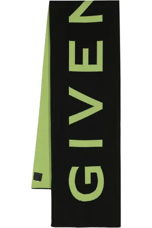 Givenchy Logo-intarsia wool scarf