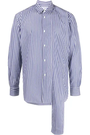 Comme des Garçons Striped layered cotton shirt