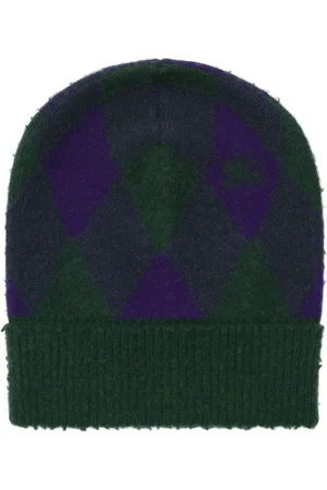 Burberry Argyle intarsia-knit wool beanie