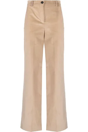 LORENA ANTONIAZZI Corduroy high-waist wide-leg trousers