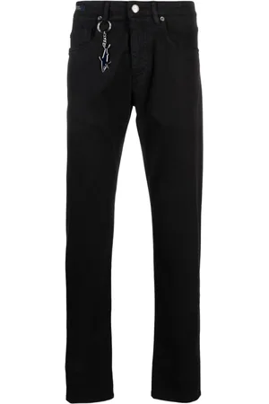 Paul & Shark Shark-keyring slim-cut trousers