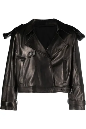 SALVATORE SANTORO Notched-lapels leather jacket