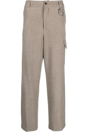 PAURA Cargo-pocket straight-leg trousers