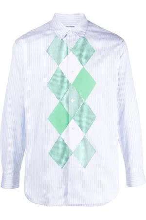 Comme des Garçons Striped cotton shirt