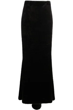 The Andamane Faux-shearling maxi skirt