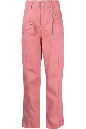 Feng Chen Wang High-waist straight-leg jeans
