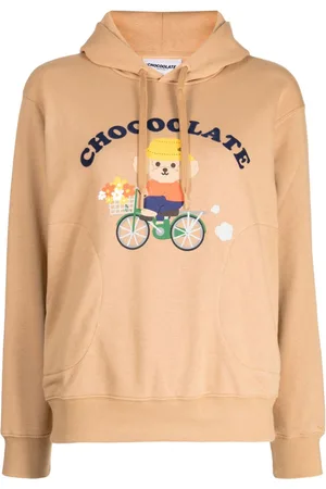 Chocoolate Logo-print long-sleeve hoodie