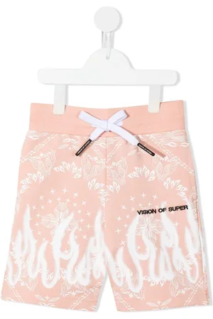 Vision Of Super Spray Flames bandana-print shorts