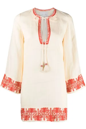JOHANNA ORTIZ Ocean Clain linen tunic dress