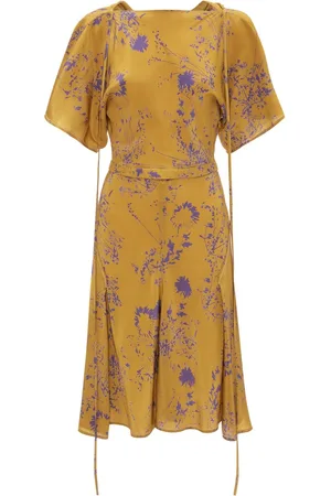 Victoria Beckham Floral-print silk dress