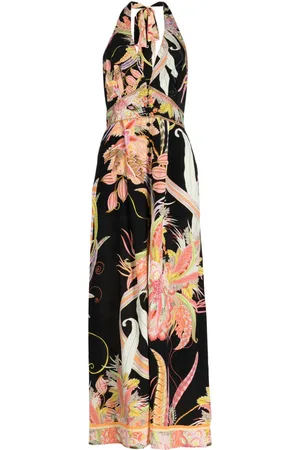 Camilla Floral-print halterneck jumpsuit